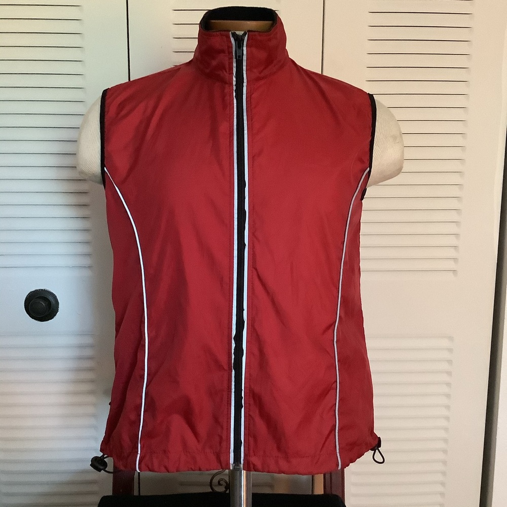 Mens Zip Front Reflective Mesh Back Windbreaker M